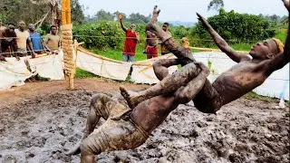 WWE Africa Wrestling | ACTION-PACKED MUD WRESTLING // Hamis D vs Anoa // Softground Wrestling