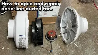 Repair Research: How to open a Fantech exhaust fan for repair. Teardown and cleaning.