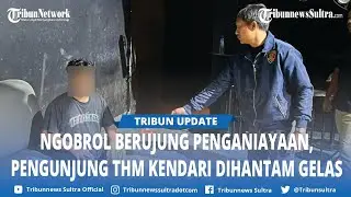 Pengunjung THM di Kendari Dihantam Gelas Minuman, Darah Berceceran di Sofa dan Lantai
