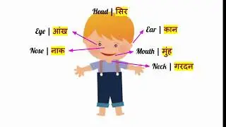 Body Parts in Hindi | शरीर के अंग सीखें | Kids Learning Video