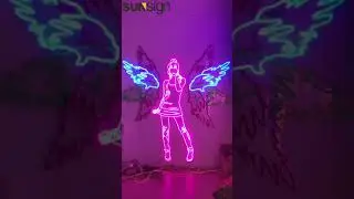 Led lighting neon sign color changing wall decor.