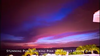 Stunning Pure Shocking Pink Sky Perfect Seaside Place - IMRAN&trade;