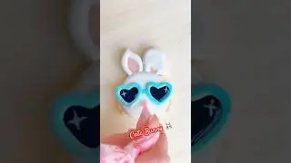 Decorating Cute Bunny Cookie #cookiedecorating #shorts #cookie