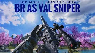 COD Mobile Season 2 Beta - AS VAL Sniper Setup In BR | Is It Any Good?