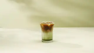 The Prettiest Iced Latte You&rsquo;ll Ever Make | Layered Matcha Espresso Recipe