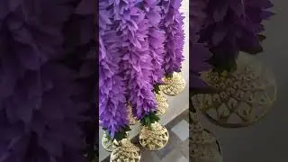 PURPLE FABRIC HANGINGS || MOKSHI COLLECTIONS #homedecor #housewarmingdecor #fabricgarland#walldecor