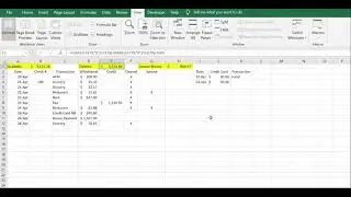 How to Create a Checkbook Register in Excel