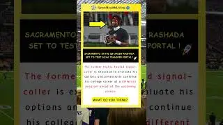 Sacramento State QB Jaden Rashada Set to Test NCAA Transfer Portal #sport #americanfootball #nfl