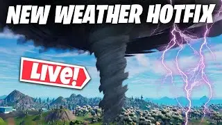 FORTNITE ( New WEATHER HOTFIX Out NOW ! ) Lots Of Stuff COMING SOON ! I.O Cave Base , Tilted & More