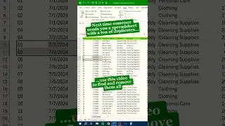 Highlight and remove duplicates in Excel‼️ #excel #shorts #computer