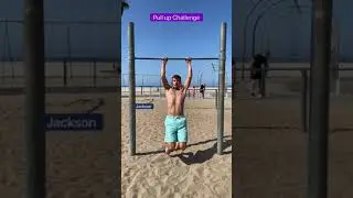 Beach Pull up challenge!!!