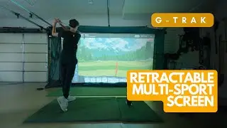 Transform your garage with this retractable sports screen!