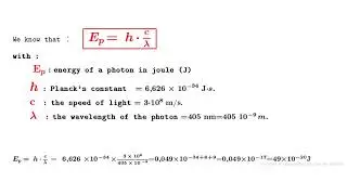how to calculate the number of photons of an LED lamp