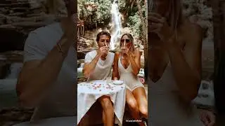 🌿💖 Romantic Date by the Waterfall &ndash; Aesthetic Couple Goals! 💫 #shortsviral   #travel