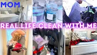 REAL LIFE MOM CLEAN WITH ME| EXTREME SPEED CLEANING MOTIVATION DIRTY CAR