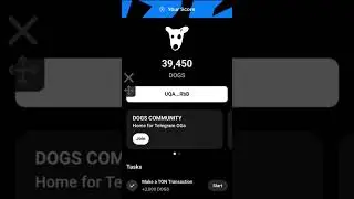 telegram Dogs coin 🆕 task ( 🦴 Notcoin 🪙) solved ✅ | learn with cryptoai07 #crypto #dogs #notcoin