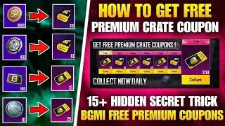 Hidden Trick 😍 Get Free PREMIUM CRATE COUPONS | How To Get Free Premium Crate Coupon In Bgmi