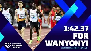 Wanyonyi holds strong in the final stretch of the 800m to win in Zurich | Wanda Diamond League