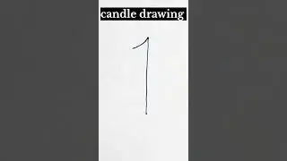 1 se  मोम्बत्ती🕯| Candle Drawing | Mombatti Kaise Banae #youtubeshorts #drawing #candle #art