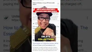 How to Delete Collections & Chargeoffs From Credit #shorts #creditrepair #creditscore #money #credit