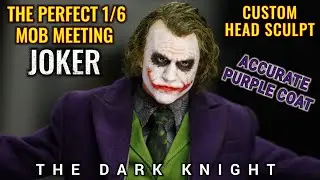 THE PERFECT 1/6 MOB MEETING HEATH LEDGER JOKER FIGURE. THE DARK KNIGHT