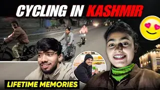 Cycling in Kashmir&hellip; I will never forget this moment 💭❄️ || @Swatilove18