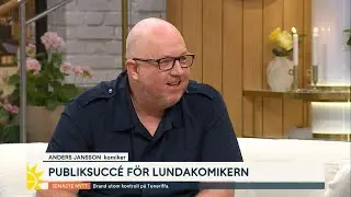 Anders Jansson om inspirationen till humorn: ”Min fru en citatmaski… | Nyhetsmorgon | TV4 & TV4 Play