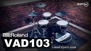 Roland VAD103 with TD-07 electronic drums unboxing & playing by drum-tec
