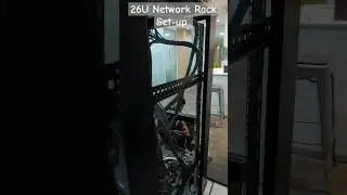 New 26U network Rack setup #networking #rack #itsolutions #ipcamera #servers @ItWaleHain