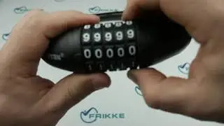 Кодовий замок TONYON TY462 з плетеним тросом 20x1000 мм.