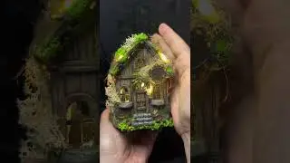 Making an abandoned house - OOAK Handmade Polymer Clay & Mixed Media Creation  #fimo #fantasyworld