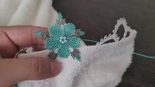 Gizli dikişle motif dikimi.. #iğneoyası #motif  #emilininoyalari