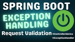 Spring Boot REST API Request Validation || Spring Boot Exception Handling  ||