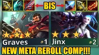 NEW *META* GRAVES REROLL COMP IS INSANE!!! | Teamfight Tactics Set 9.5 PBE
