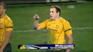 Ben Alexander Try Vs Springboks 2011