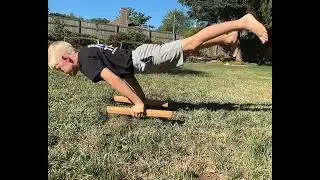 My best attempt at a full planche yet. Feet are shoulder width