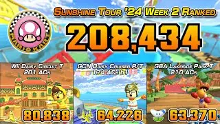 IT's BACK! | Sunshine Tour '24 Week 2 Ranked Cup (208K) | Mario Kart Tour
