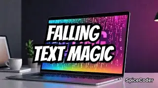How to Create Falling Text Animation using CSS ✨(Beginner's guide)