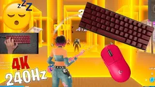 E Yooso HZ61 ASMR 😴 Box Fight Gameplay 📦 Satisfying Keyboard Fortnite 4K 240 FPS 🏆
