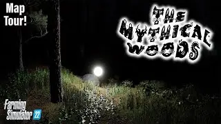 SPOOKY! FS22 &ldquo;THE MYTHICAL WOODS&rdquo; NEW MOD MAP, TOUR! | Farming Simulator 22 (Review) PS5.