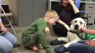 Service Dog In Training Visits Virginia Autism Center
