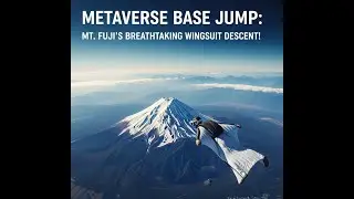 Metaverse Base Jump: Mt. Fuji - Epic Wingsuit Descent! #quest3 #vr #vrgaming #fpv #pov #shortsviral