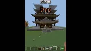 Minecraft Noob Pro And Hacker Castle Build Challenge #shorts #minecraft #minecraftshorts #mcpe #op