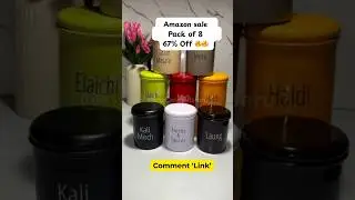 Stylish Airtight Spice Jars (Pack of 8) | Budget-Friendly Kitchen Storage 🧂✨ #shorts