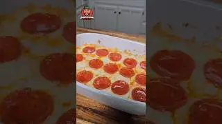Here's an easy Pizza Dip recipe that&rsquo;s perfect for the Super Bowl #shorts #cooking #pizza #food