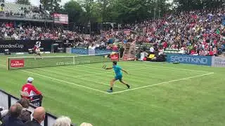 Roger Federer block Return Slow Motion