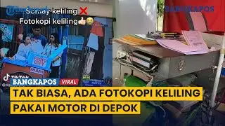 Di Luar Nalar, Ada Fotokopi Keliling Pakai Motor di Depok