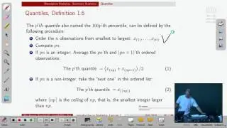 Lec 1F: Summary Statistics: Quantiles