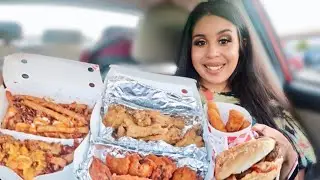CHECKERS / RALLYS MUKBANG! (КАРТОФЕЛЬ ФРИ С ЧИЛИ И СЫРОМ, КРЫЛЫШКИ БАФФАЛО С ЛИМОННЫМ ПЕРЦЕМ, ПАЛ...