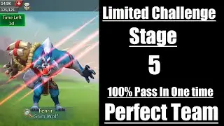 Lords mobile limited challenge Grim Wolf Stage 5|Limited challenge bloodlust stage 5